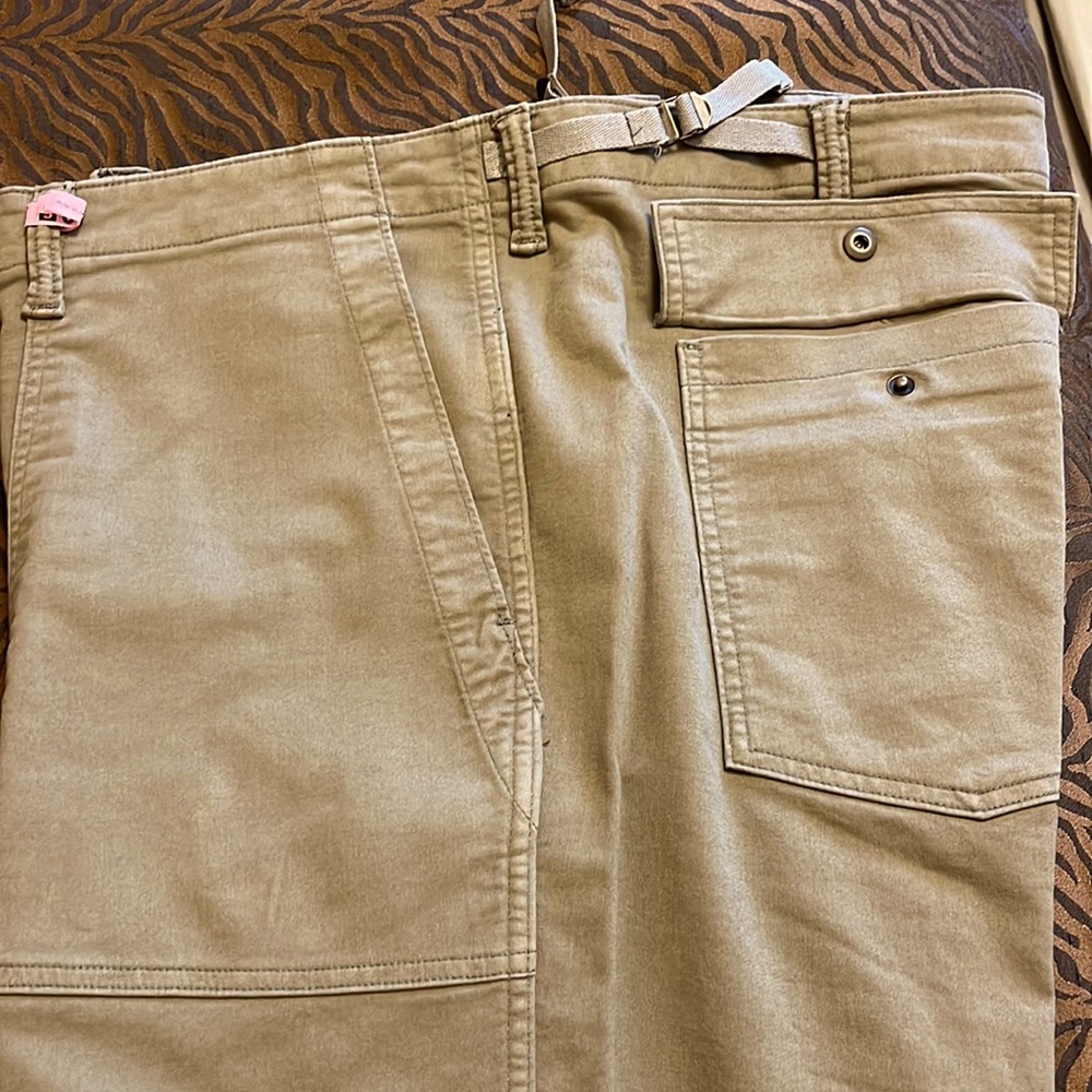Lands and green khaki cargo style pants. Waist 42 Length 30
